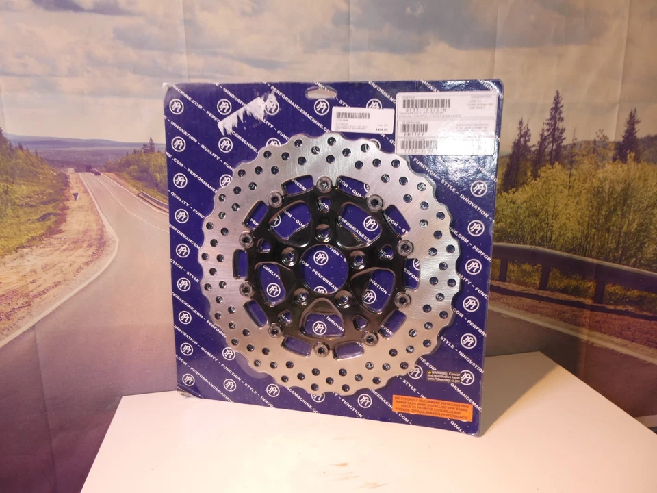 PM Brake Rotor Rear For Harley Using PM Wheel FLHT FLHR 08-2020 0133-1807S-B X7 - Image 2 of 4