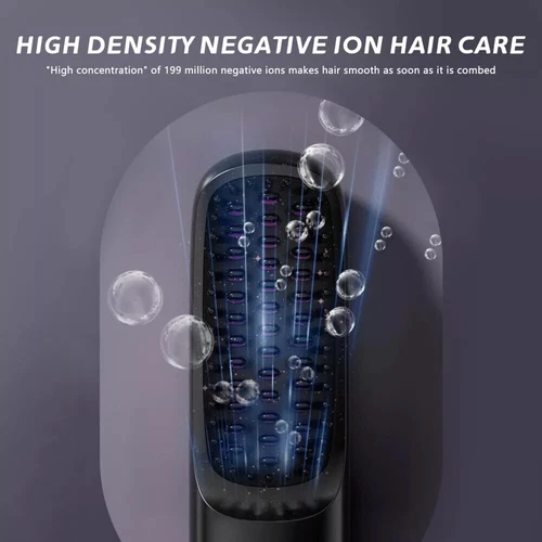 Hair Straightener Brush Negative Travel Portable Cordless Fast Heating Hot Comb - Picture 7 of 16