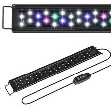 AQUANEAT LED Aquarium Light, 12 20 24 30 36 48" Full Spectrum, Adjustable Timer