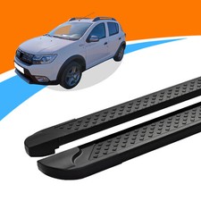Seitenschweller passend für Dacia Stepway ab Baujahr 10/2012 SOMA Schwarz mit AB