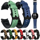 Leather Silicone Strap Watch Band For Samsung Galaxy Watch 4 5 6 7&Watch 3 41mm
