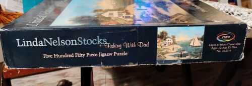 Fishing w Dad 550 Piece Jigsaw Puzzle Ceaco by Linda Nelson Stocks 1999 Complete - Picture 3 of 3