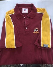Washington Redskins NFL Short Sleeve Polo Shirt M Vtg Retired Logo Commanders