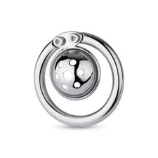 Stainless Steel Chastity Device Hollow Breathable Lock Men's Rings Chastity Cgae