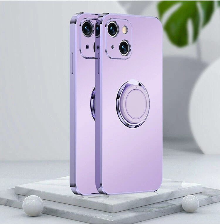 Luxury Matte Magnetic Car Holder Phone Case for iPhone 13 12 11 XR X 8 7