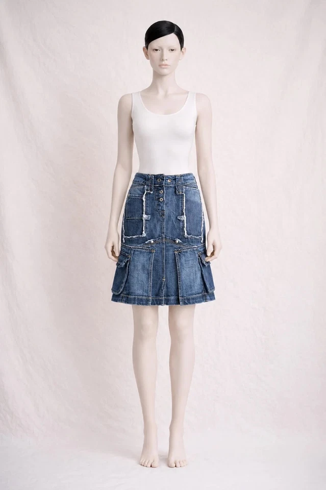 Authentique jupe en jeans Marithé + François Girbaud vintage - Photo 1/4