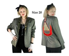 Desperately Seeking 80s Pyramid Size 20 Metallic Susan Jacket