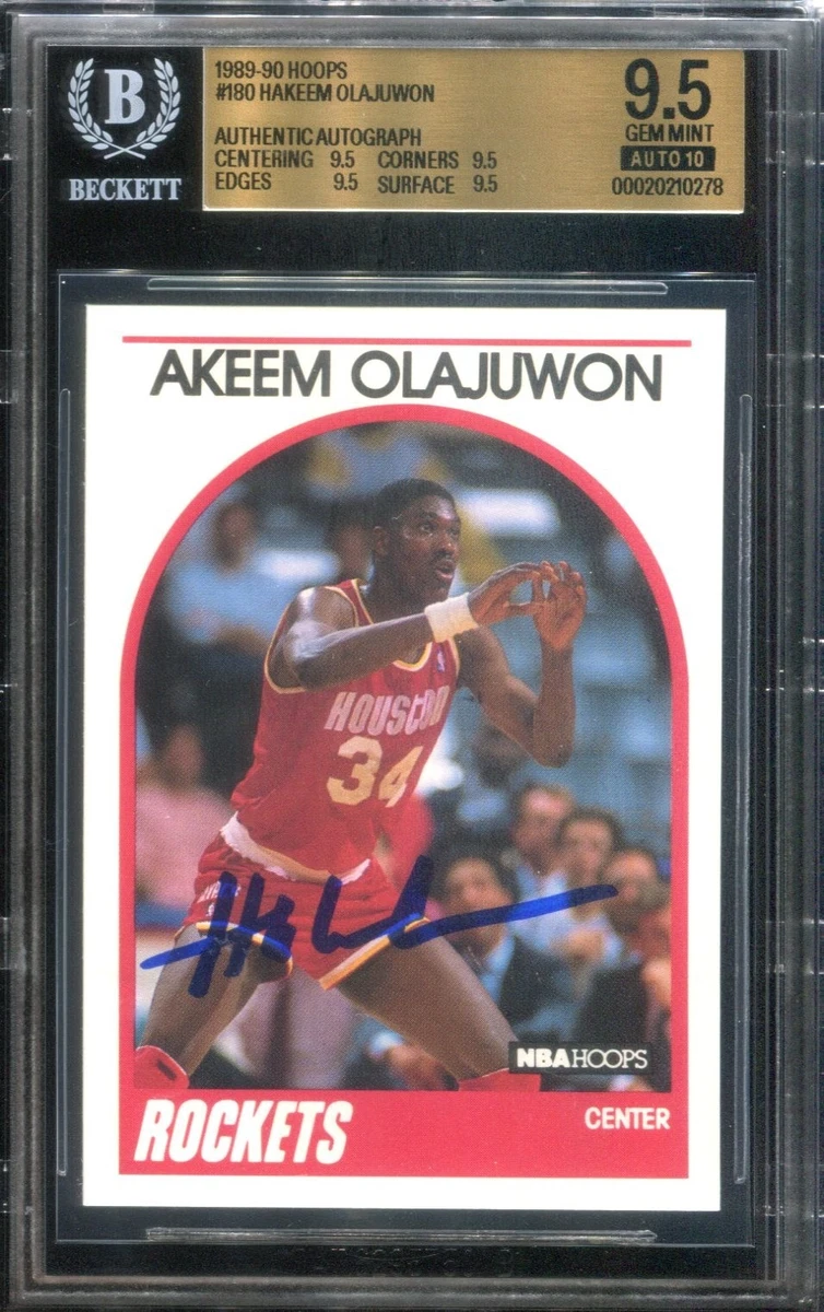 Hakeem Olajuwon Beckett Grading Services (BGS) Basketball Rookie