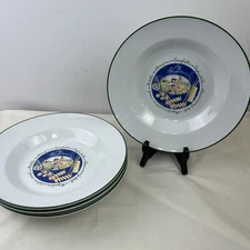 Lot Of 4 La Pasta by Saturnia Heavy Porcelain Pasta Bowls 10.5" MADE IN ITALY