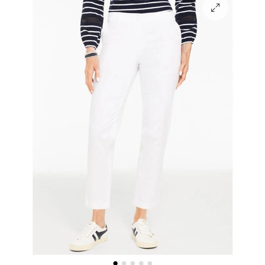 Talbot's Perfect Crop Pant White