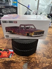 Kaido House x Mini GT Chevy Silverado Dually On Fire V1 KHMG127 1/64