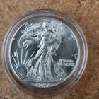 1942 p high grade (AU/BU) silver Walking liberty half dollar in acrylic capsule