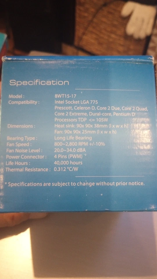 MASSCOOL 8WT15-17 CPU Cooler - Image 4 of 4