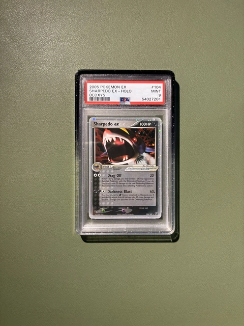 Pokemon Sharpedo ex 104/107 Ultra Rare EX Deoxys - PSA 9