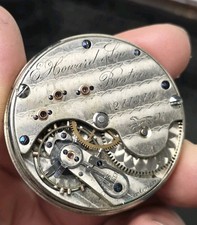 E Howard & Co Boston Grade 4 Series VII, N Size 15J Pocket Watch Movement
