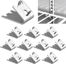 10PCS Freezer Shelf Clip Stainless Steel Shelf Clip for Refrigerator Shelf