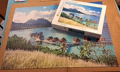 Clementoni Puzzle High Quality Collect Bora Bora 1500 pc Complete Made Italy VG