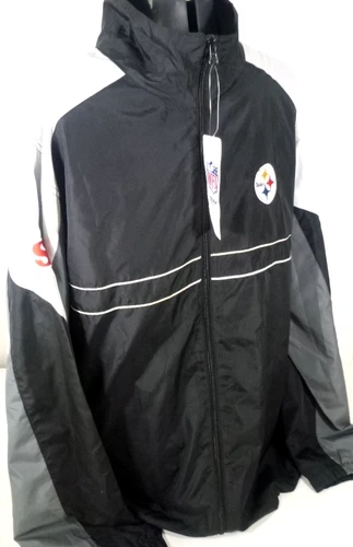 Pittsburgh Steelers-Mens Windbreaker Jacket-Sports Illustrated Promo-Large-NEW image 5