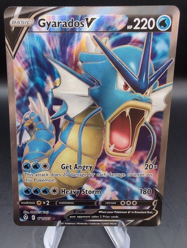 (NM) Gyarados V (Full Art) 171/203 SWSH07: Evolving Skies Holo