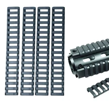 4 Pieces Heat Resistant Weaver Picatinny Ladder Rail Cover - Black