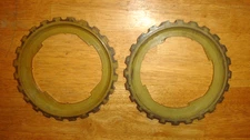 Lot of 2 Lustran John Deere B19-24 Plastic Seed Corn Planter Plates (Used)