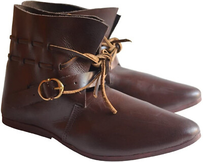 Medieval Leather Shoes Renaissance Boot
