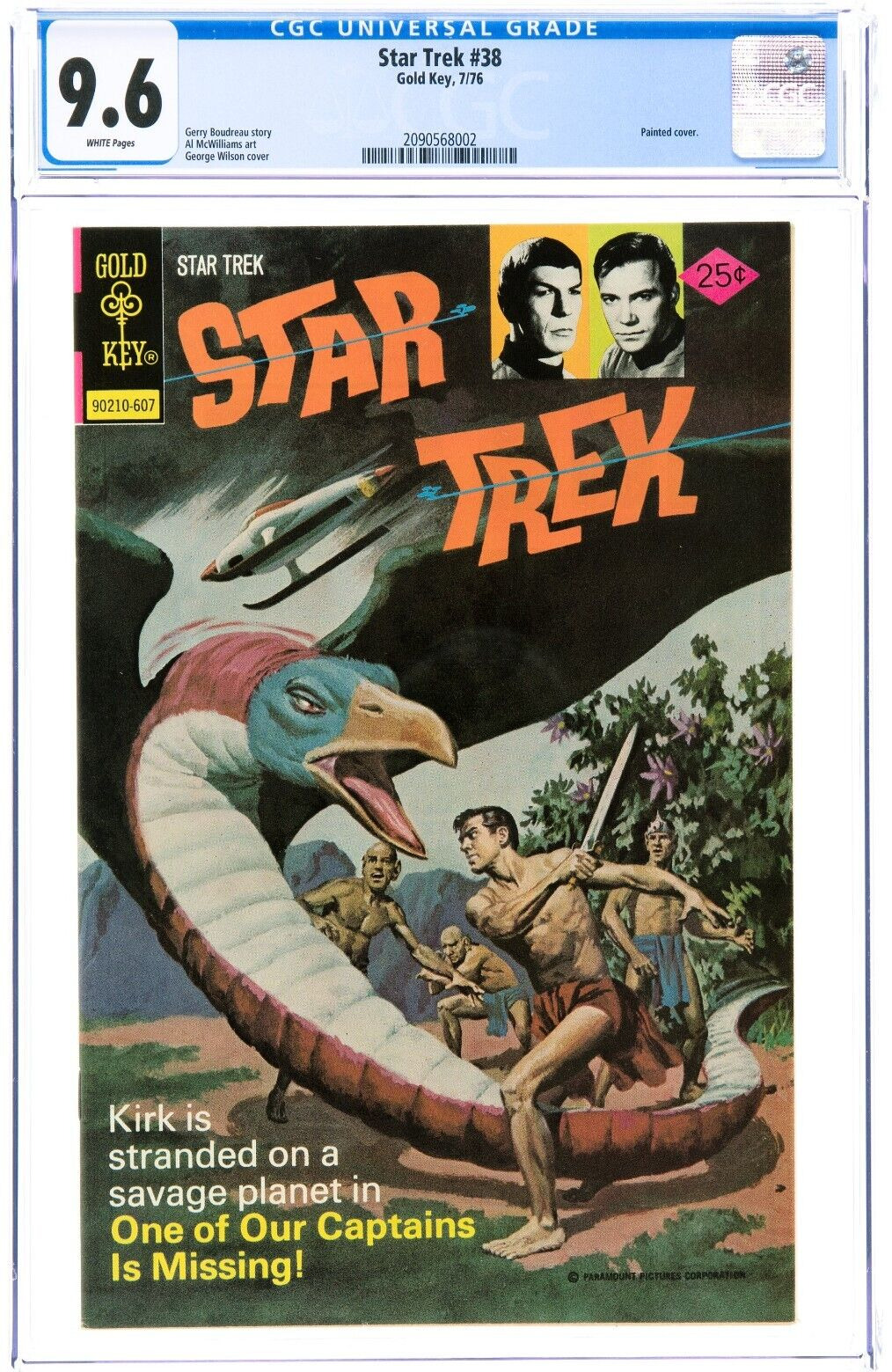 🔥 STAR TREK #38 GOLD KEY Comics 1976 CGC 9.6 NM+ CAPTAIN KIRK SPOCK ENTERPRISE