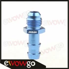 Blue AN -6 AN6 Male to 10mm Barb Straight Fittings Fuel Push On Hose Adapter