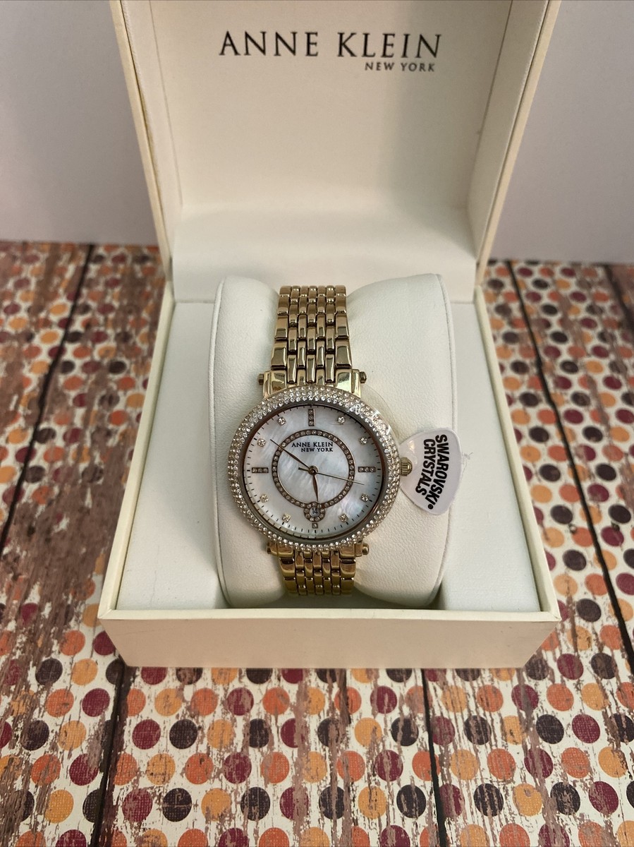 Ann Klein Watch Swarovski Crystals,Mother Of Pearl Dial,100 Foot Water Resistant Anne Klein Women main image 2