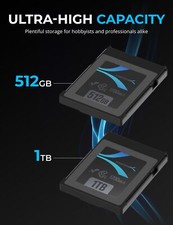 CFexpress Type B Memory Card SABRENT Rocket CFX 1TB - 512GB R1700MB/s W1500MB/s