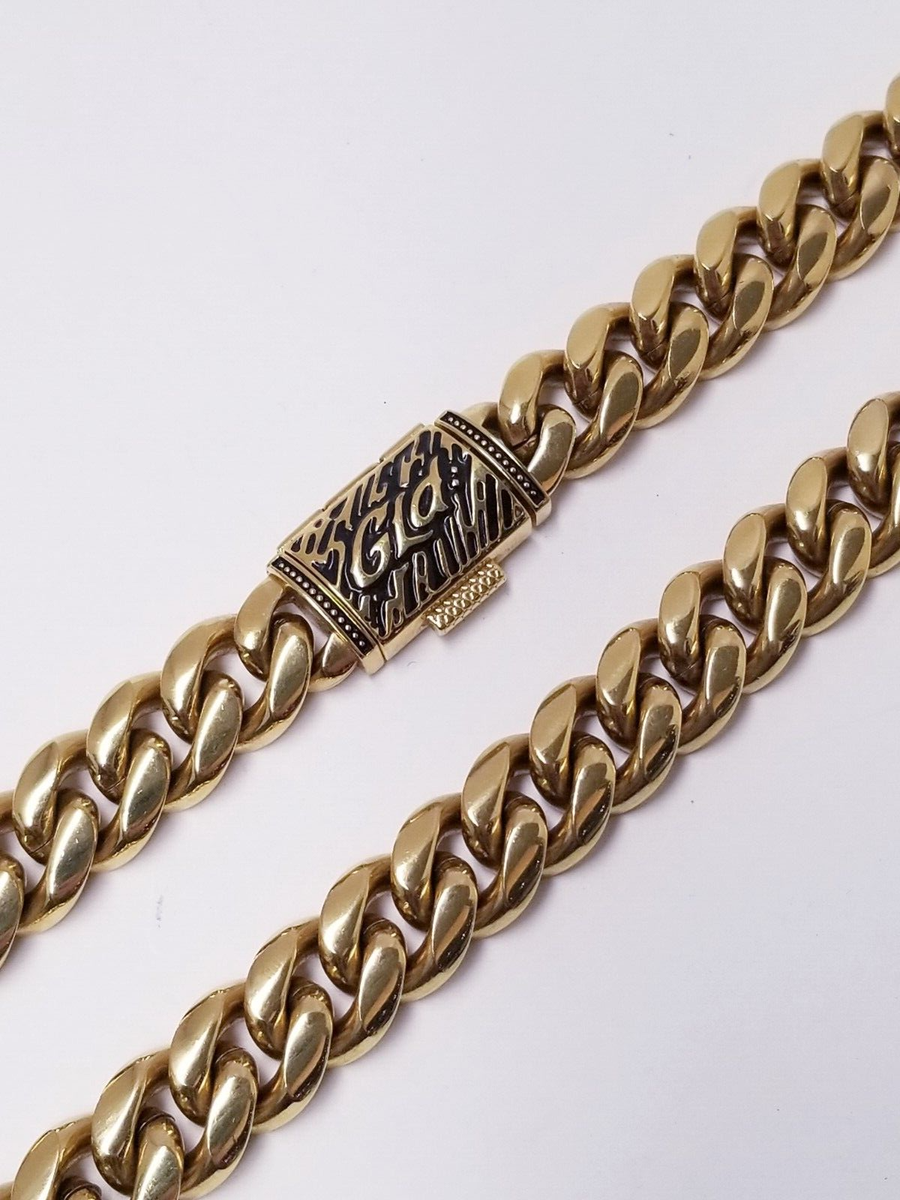 GLD Shop GLD Signature Cuban in Yellow Gold Plate- 12mm/18