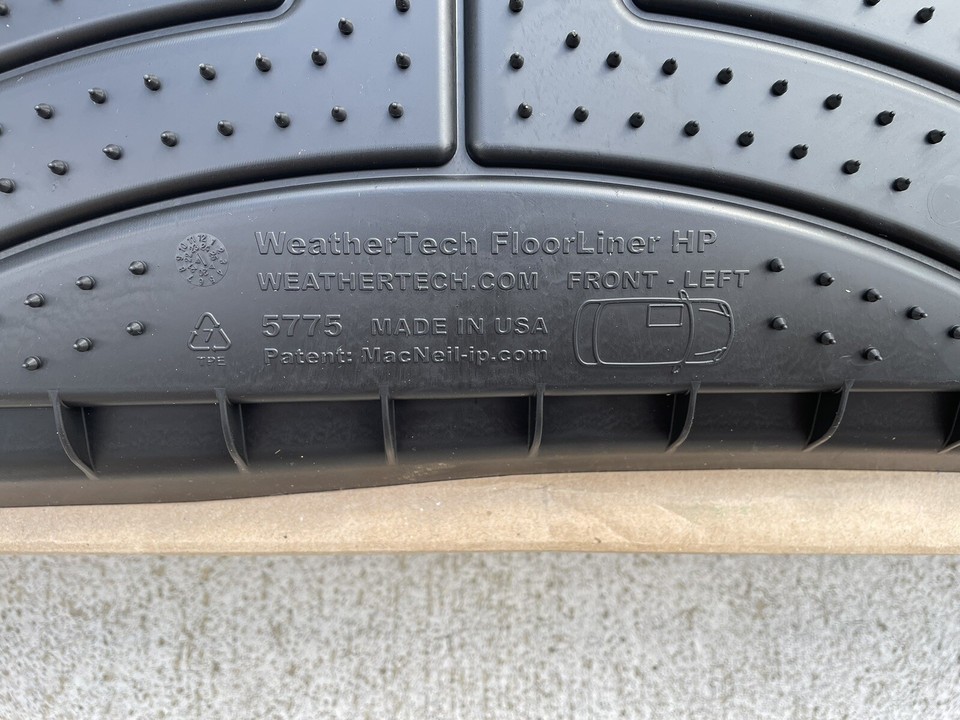 WeatherTech Floor Liner Mat for Ford Explorer 1st Row Black 4415751