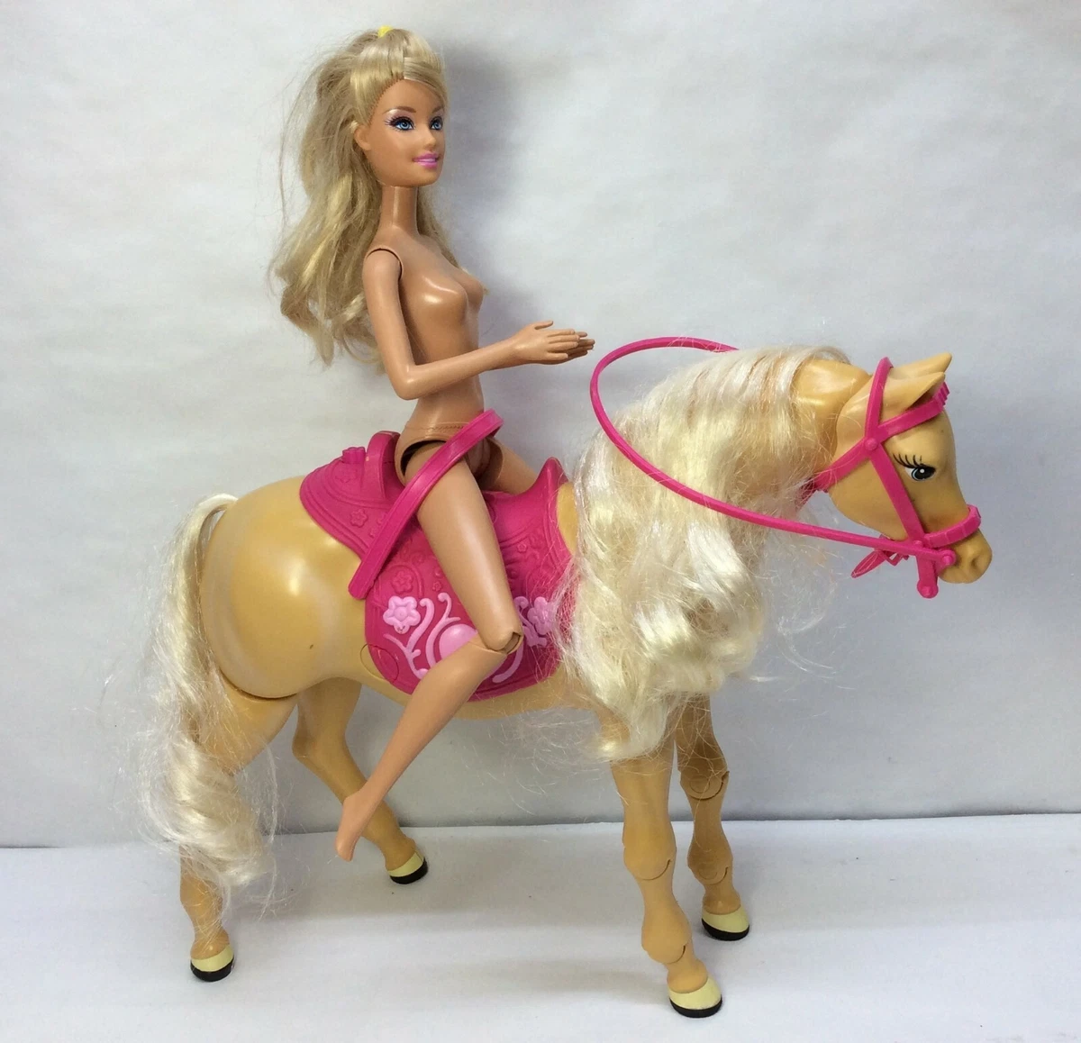 Barbie and sales walking horse