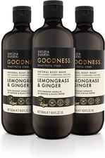Baylis & Harding Goodness Lemongrass and Ginger Body Wash, 3 x 500ml - Vegan