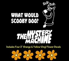 Scooby Doo Ruh Roh 3 Pack 6" White Vinyl Decal Car Window Tumbler Laptop Tablet