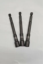 4" Impact Magnetic Nut Setter Set, 1 of ea 1/4", 5/16", 3/8", 3 Bits total