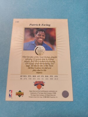 patrick ewing 1995/96 U.D #140 THE ROOKIE YEARS 85/86 KNICKS | eBay