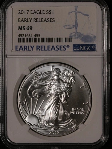 2017 NGC MS69 Early Releases American Silver Eagle item#P20466