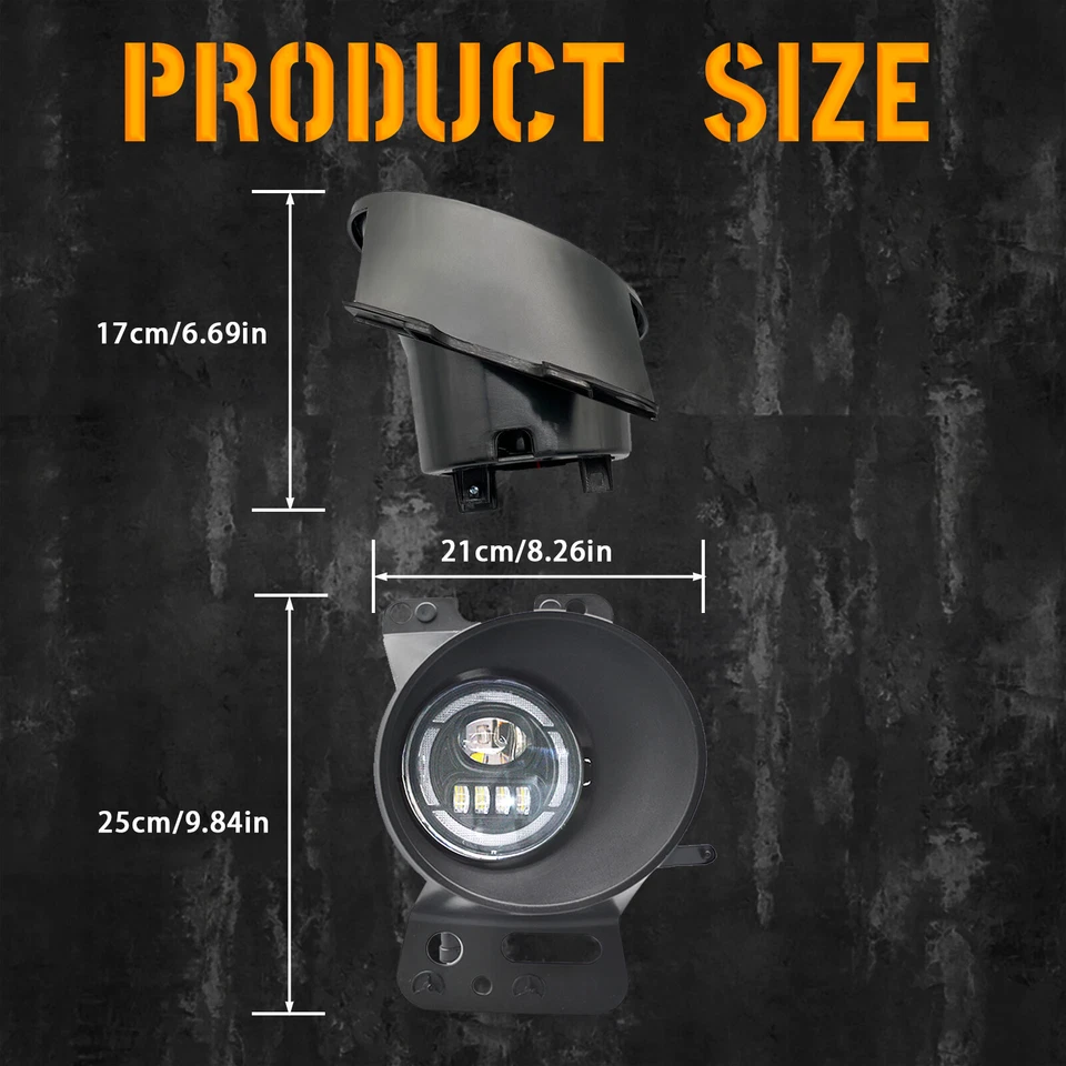 Luces antiniebla LED para Ford F-150 2005-2008 luces de parachoques delanteras con DRL + cableado Foto 3 de 4