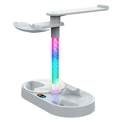 For PS5 PS VR2 All-in-one Dual Controller Charging Dock Stand Mount RGB Colorful