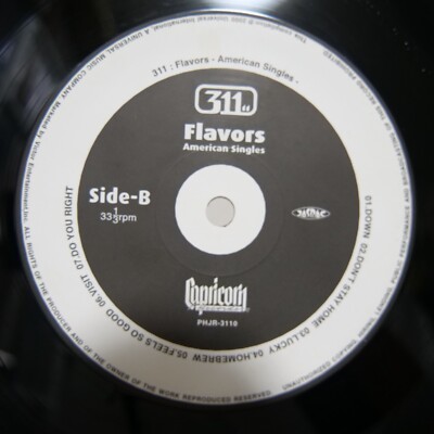 311 ‎Flavors American Singles　LP レコード 311 / FLAVORS AMERICAN SINGLES JAPAN ISSUE LP W/ INSERT | eBay