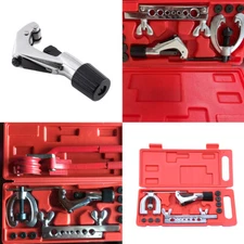 US 3 in 1 Tube Pipe Bender And Brake Air Line Double Flare Flaring Tool Set 13Pc
