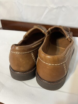 Vintage Eddie Bauer Leather Tassel Loafers Made In Italy  display picture 3