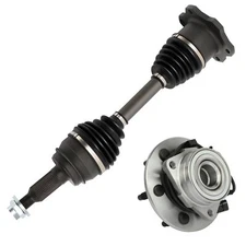 For Chevrolet Tahoe 2000-2005 2006 4WD Front CV Axle Shaft + Wheel Hub Bearing