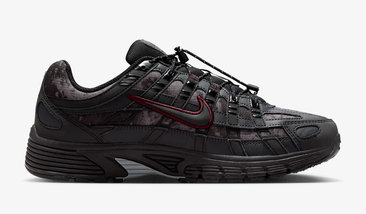 Nike P-6000 Black Burgundy Crush W UK 8.5 US 9.5 W 11 EUR 43