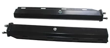 2 New 2-1/2" Bolt Spacing 30" Black Mud Flap Hanger Set Wide Straight for Trucks