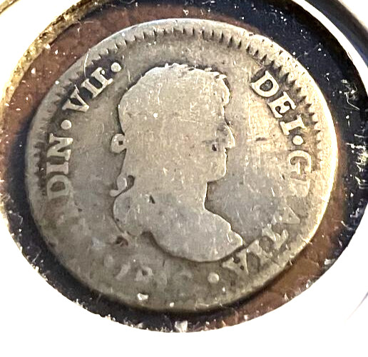 elf Peru Spanish 1 Real 1818 LIMAE JP Ferdinand VII