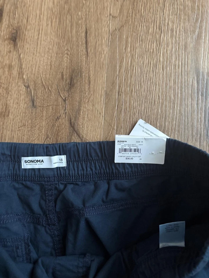 Nuevo Sonoma para mujer con cintura ultraconfort talla grande 18 azul marino Foto 2 de 4