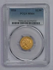 1926 Indian Gold Quarter Eagle $2.50 Coin PCGS graded MS64 Free Shipping!!