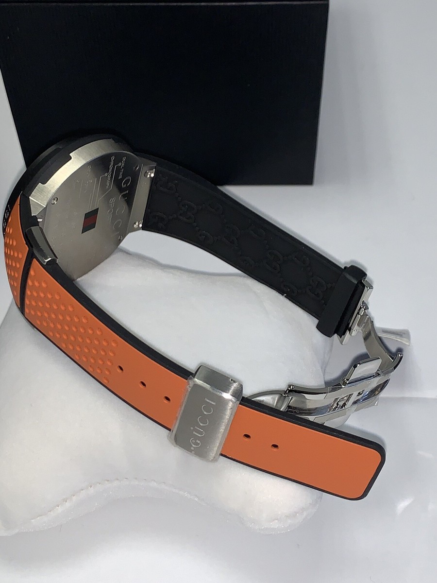 限定セール！GUCCI ワールドタイムXXLスポーツ YA114104 49MM Authentic Gucci I-Gucci Digital Men Watch XXL Sport 49MM